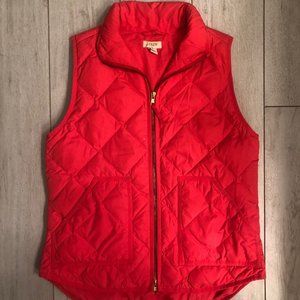 Coral J.Crew Puffer Vest